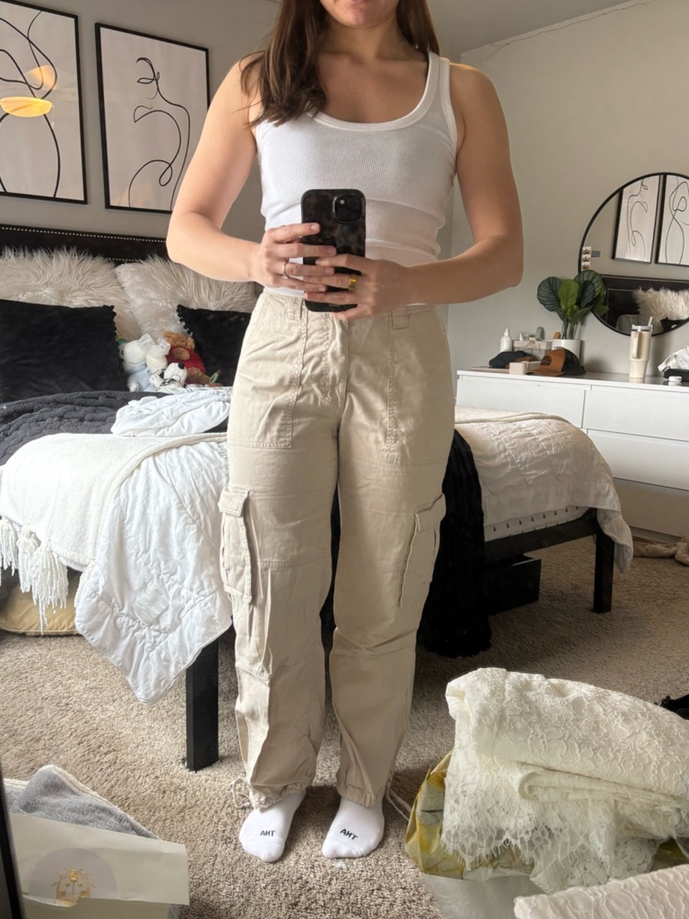 Abercrombie & Fitch Beige Cargo Pants!